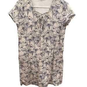 Love Johnny Was Womens Linen Silk Shift Dress XS Pullover Cap Sleeve Minimalist